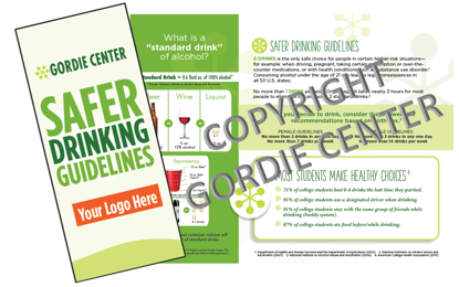 Custom Safer Drinking Guidelines Brochure