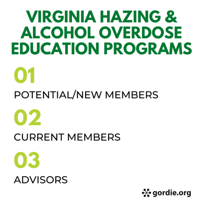 Virginia Hazing & Alcohol Overdose Education Programs