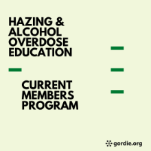 Hazing & Alcohol Overdose Education Current Members Program